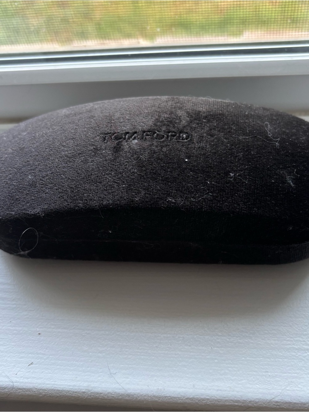 Tom Ford Black Velvet Eyewear Case
